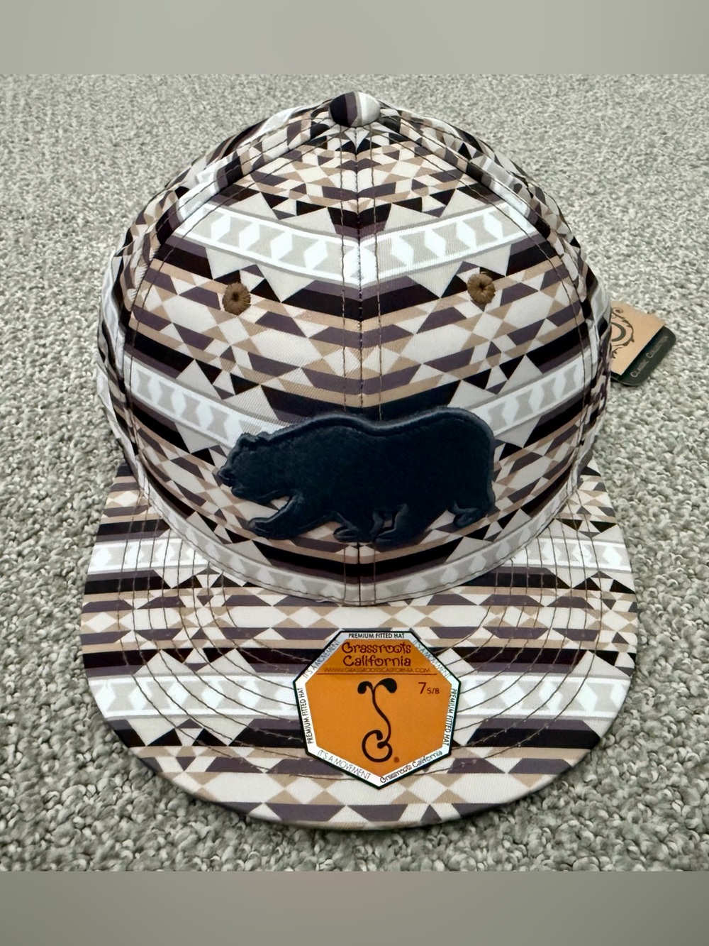 Grassroots California Sahara Patterned Fitted Hat
